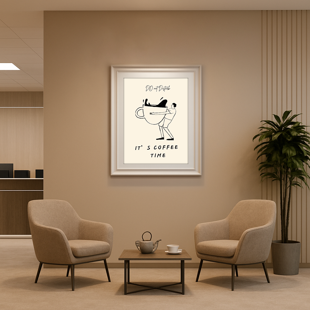 Do Not Disturb – It's Coffee Time (Brown)