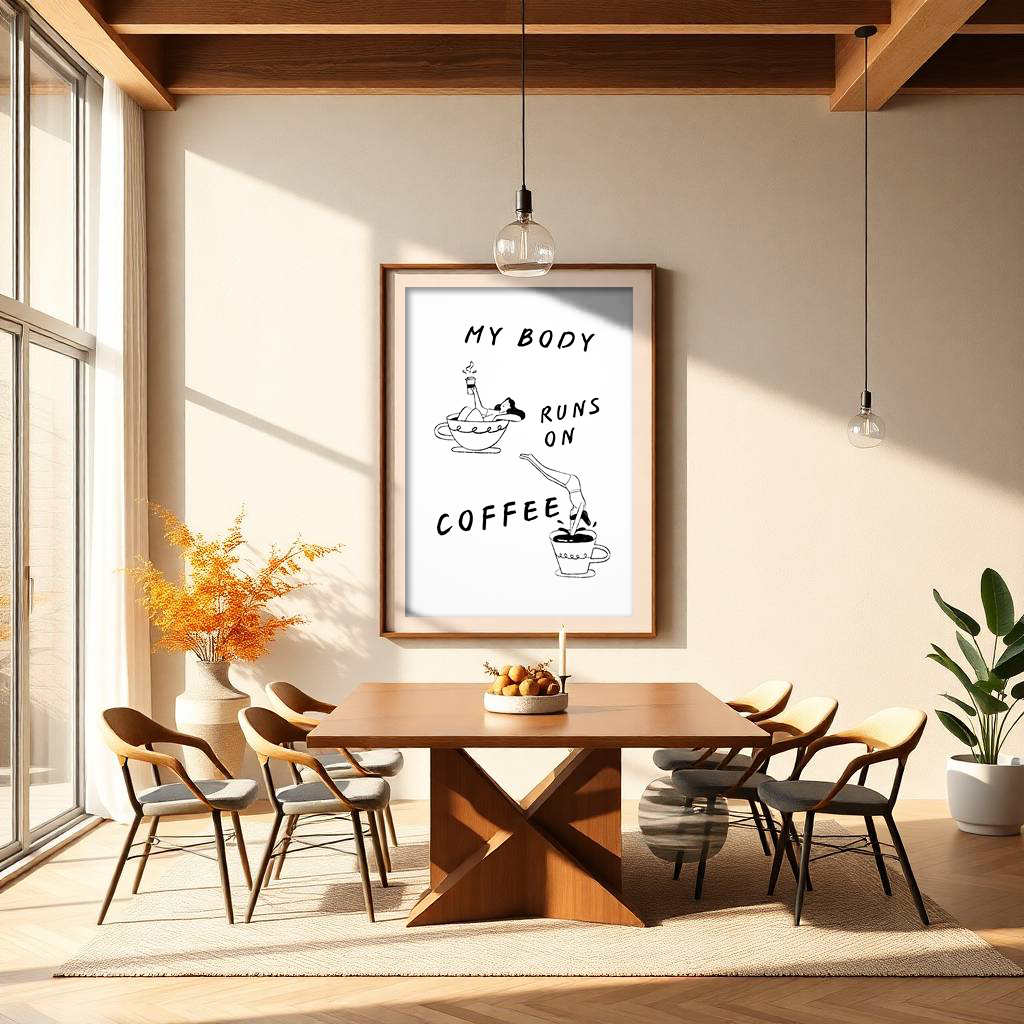 My Body Runs on Coffee (White)