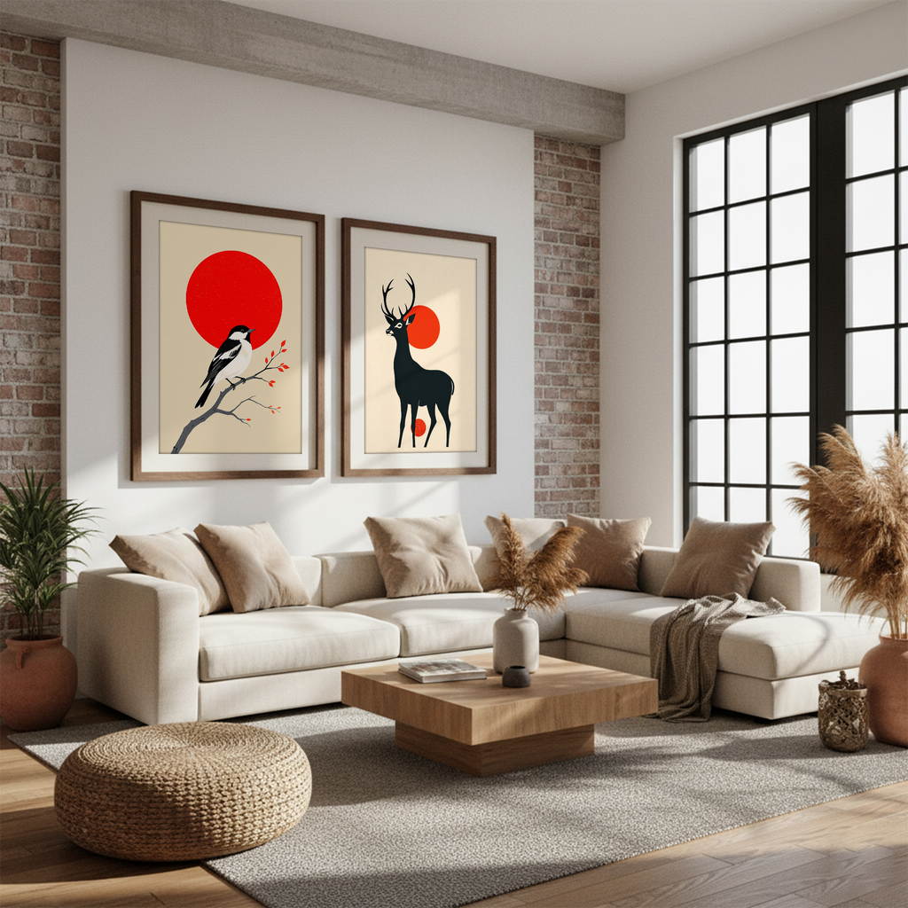 Sunlit Wildlife – Set of 2