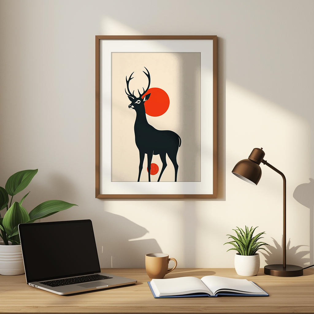 Scarlet Sun Deer