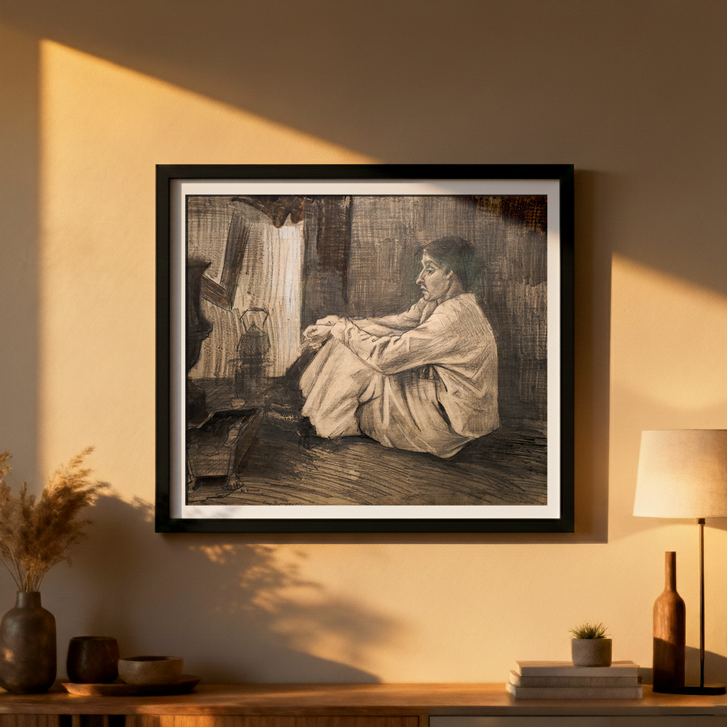 Woman Seated Near the Stove – Vincent van Gogh