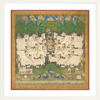 Gopashtami – Krishna with Sacred Cows (Pichwai Art)