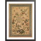 A floral fantasy of animals and birds