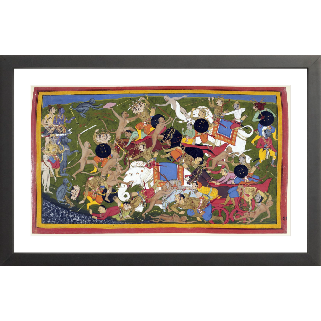 Battle at Lanka – Ramayana Miniature Art