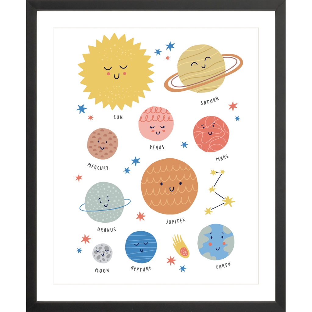 Cute Solar System Illustration