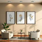 Botanical Line Art – Set of 3