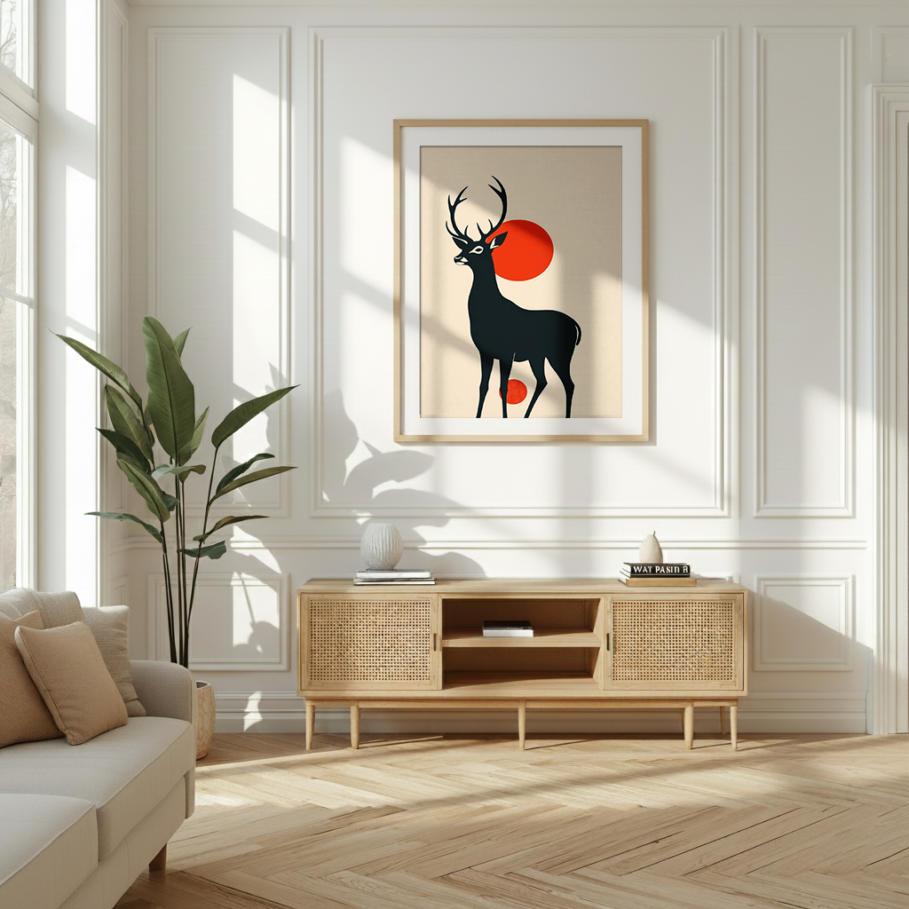 Scarlet Sun Deer
