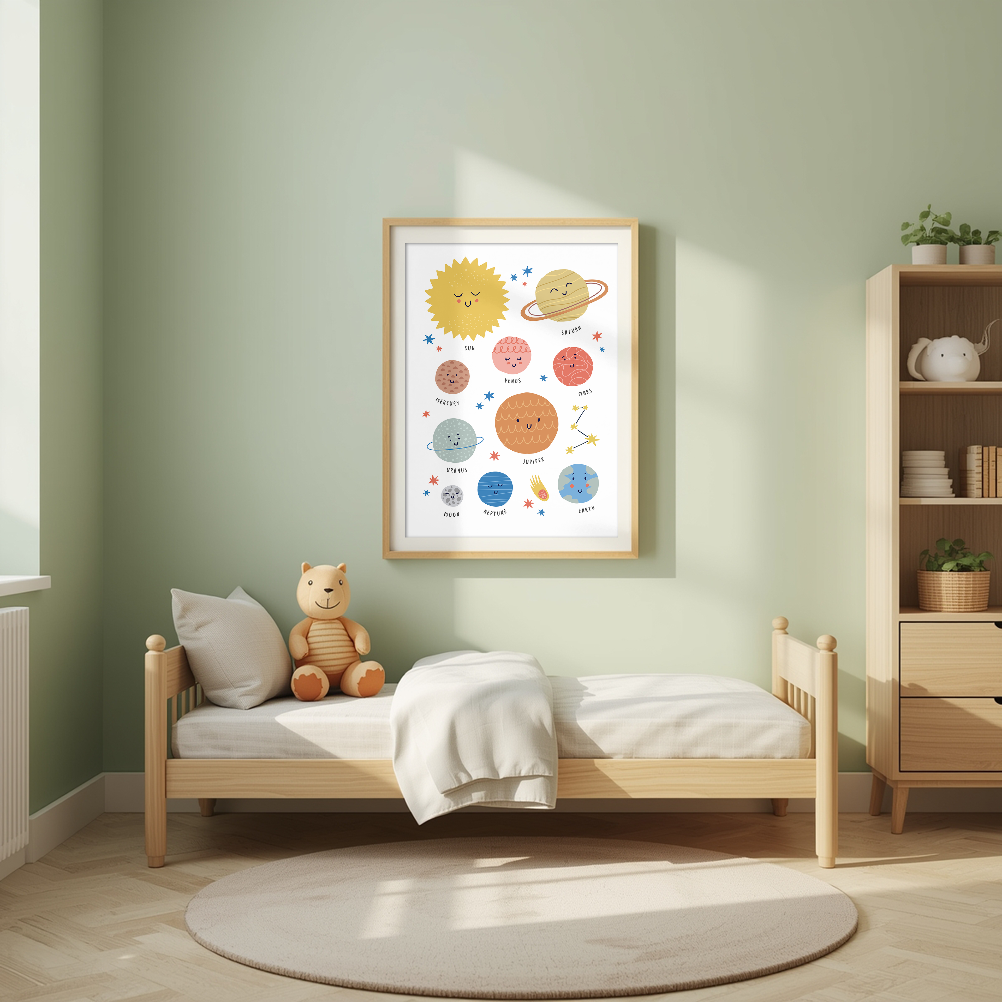 Cute Solar System Illustration