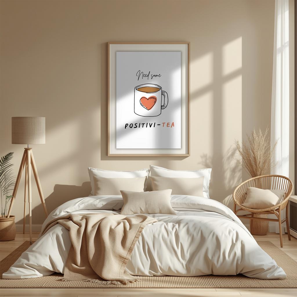 Need Some Positivi-Tea (Black & White)