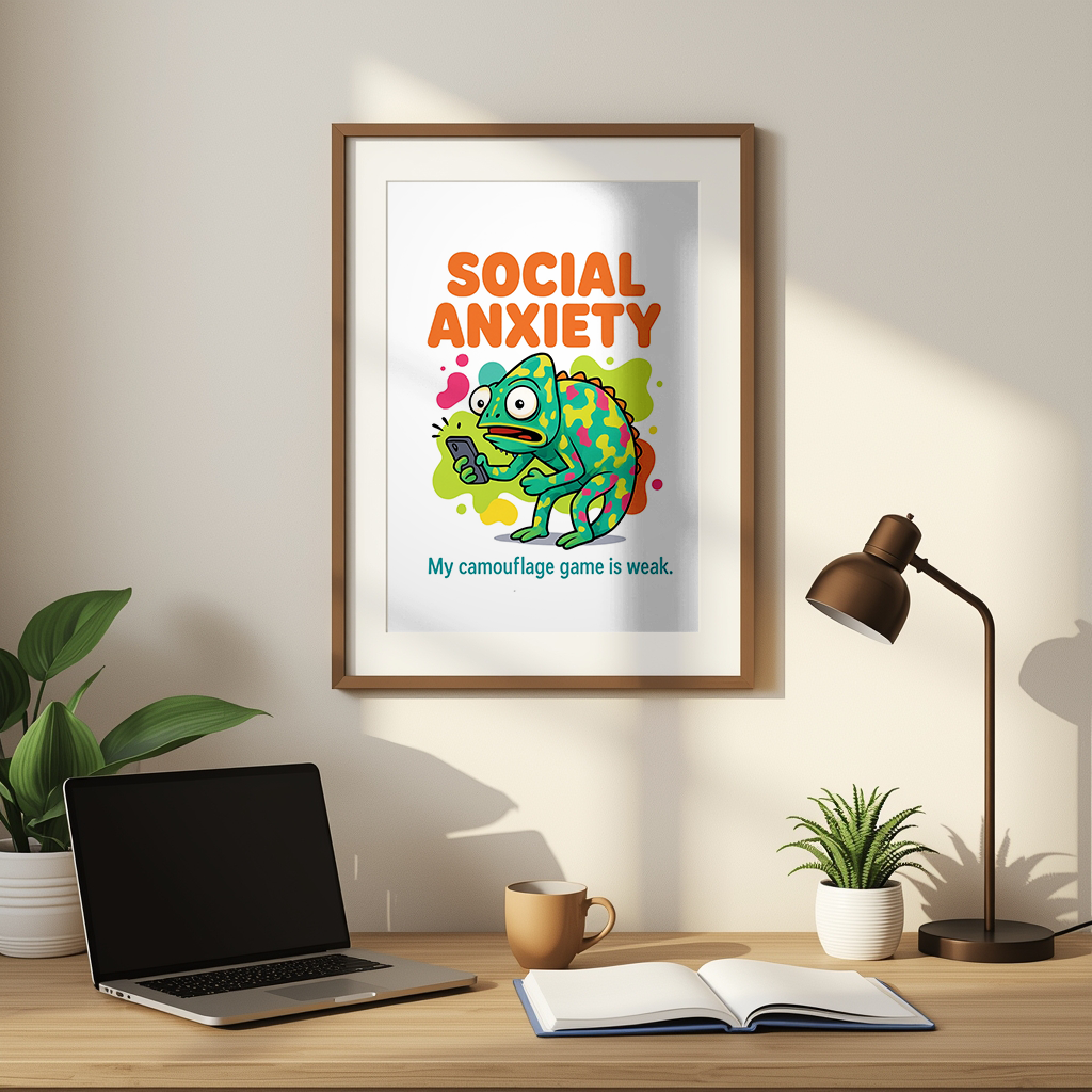 Social Anxiety – Chameleon Humorous