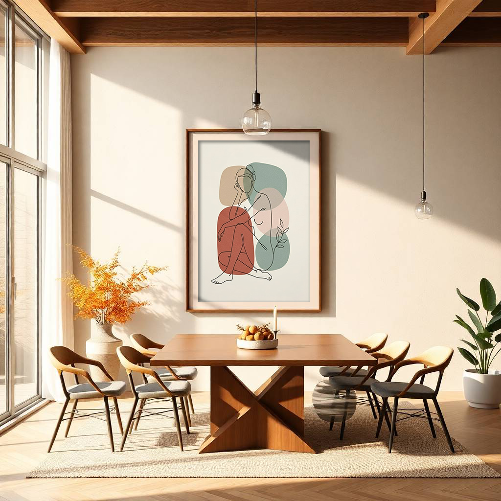 Sitting Nude Line Art