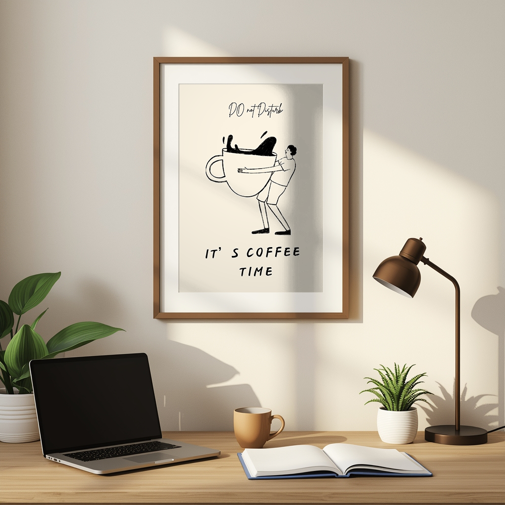Do Not Disturb – It's Coffee Time (Brown)