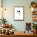 Do Not Disturb– It's Coffee Time (Black & White)