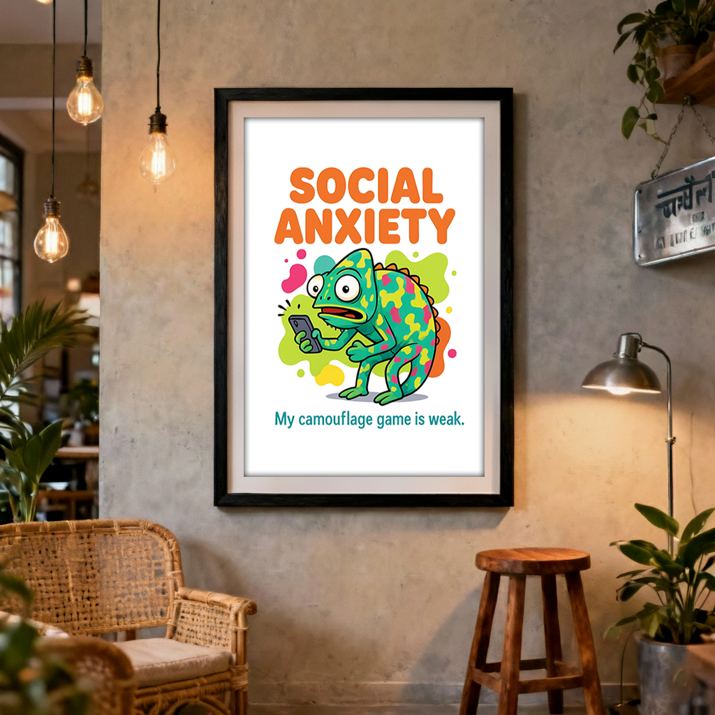 Social Anxiety – Chameleon Humorous