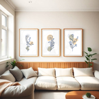 Botanical Line Art – Set of 3