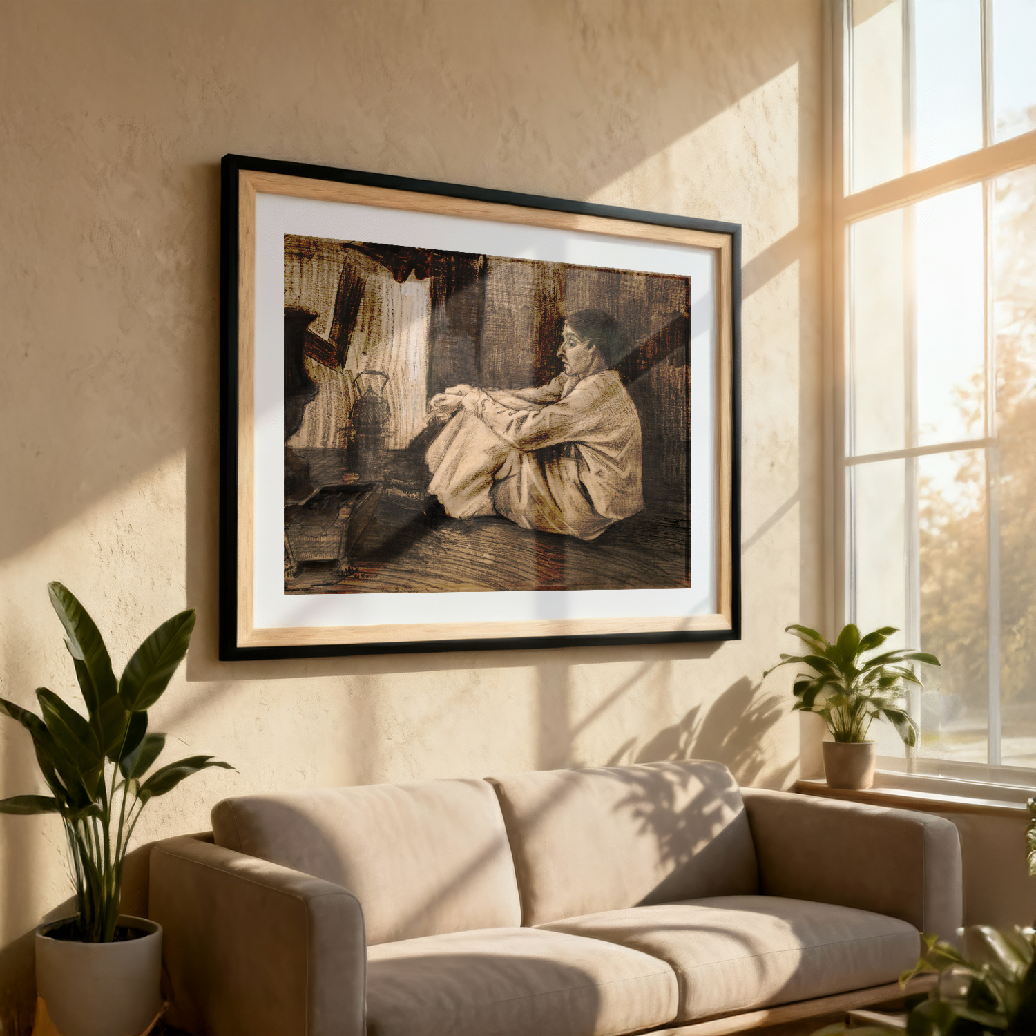 Woman Seated Near the Stove – Vincent van Gogh