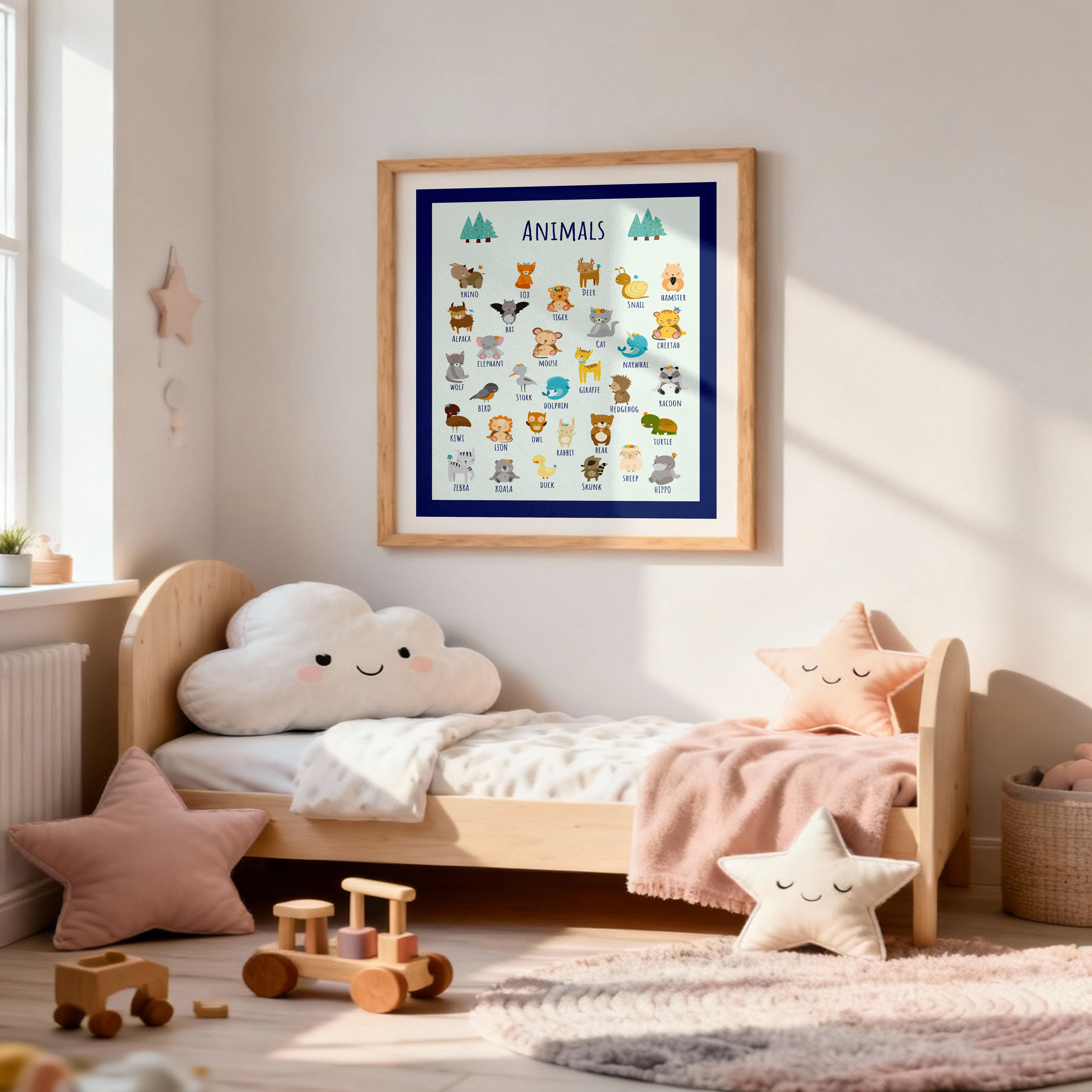 Cute Animals Alphabet Chart