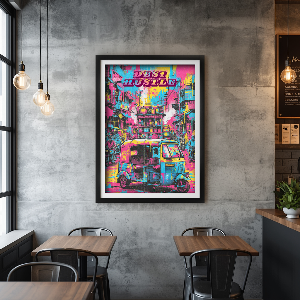 Desi Hustler Auto – Street Style Wall Art