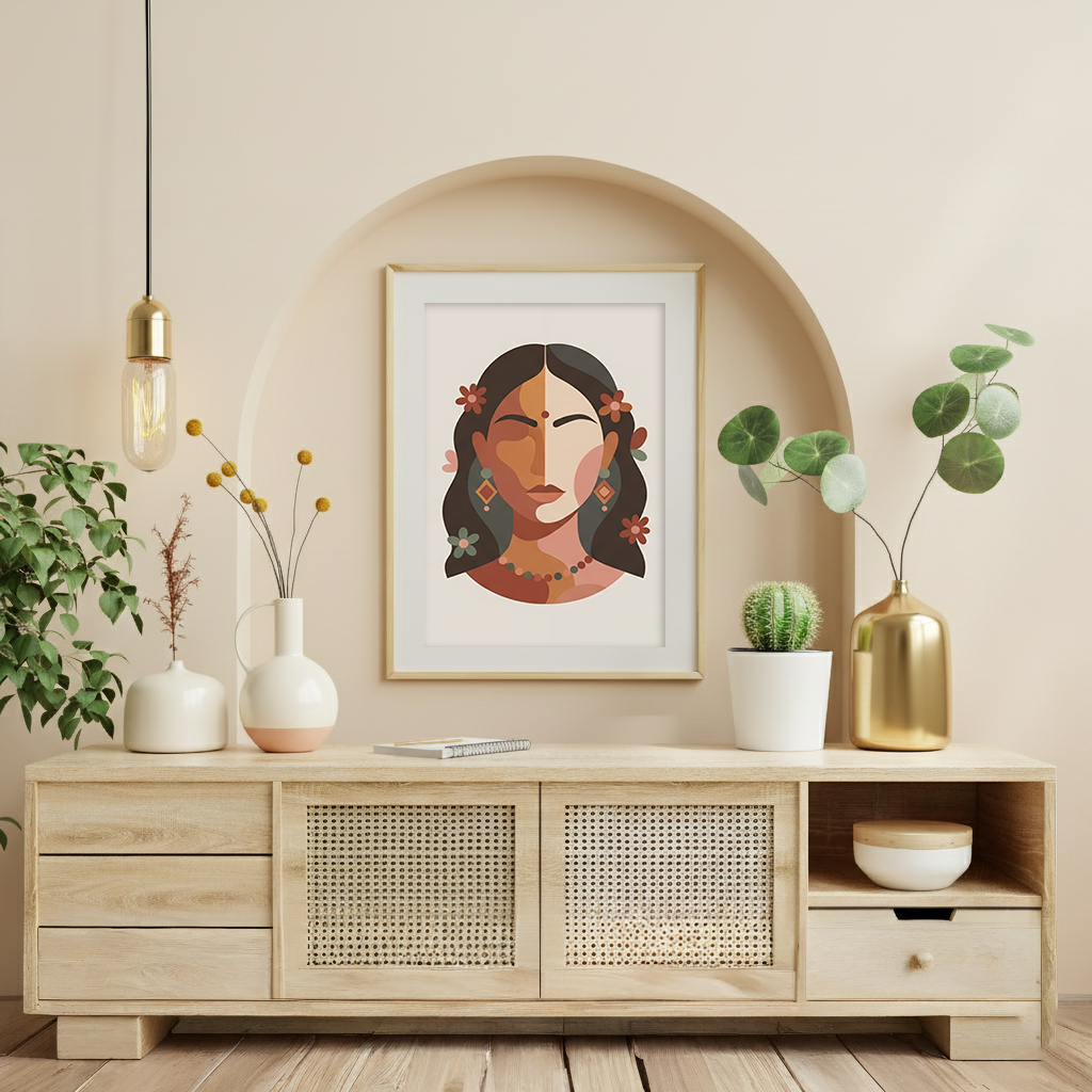 Feminine Muse Contemporary Wall Art