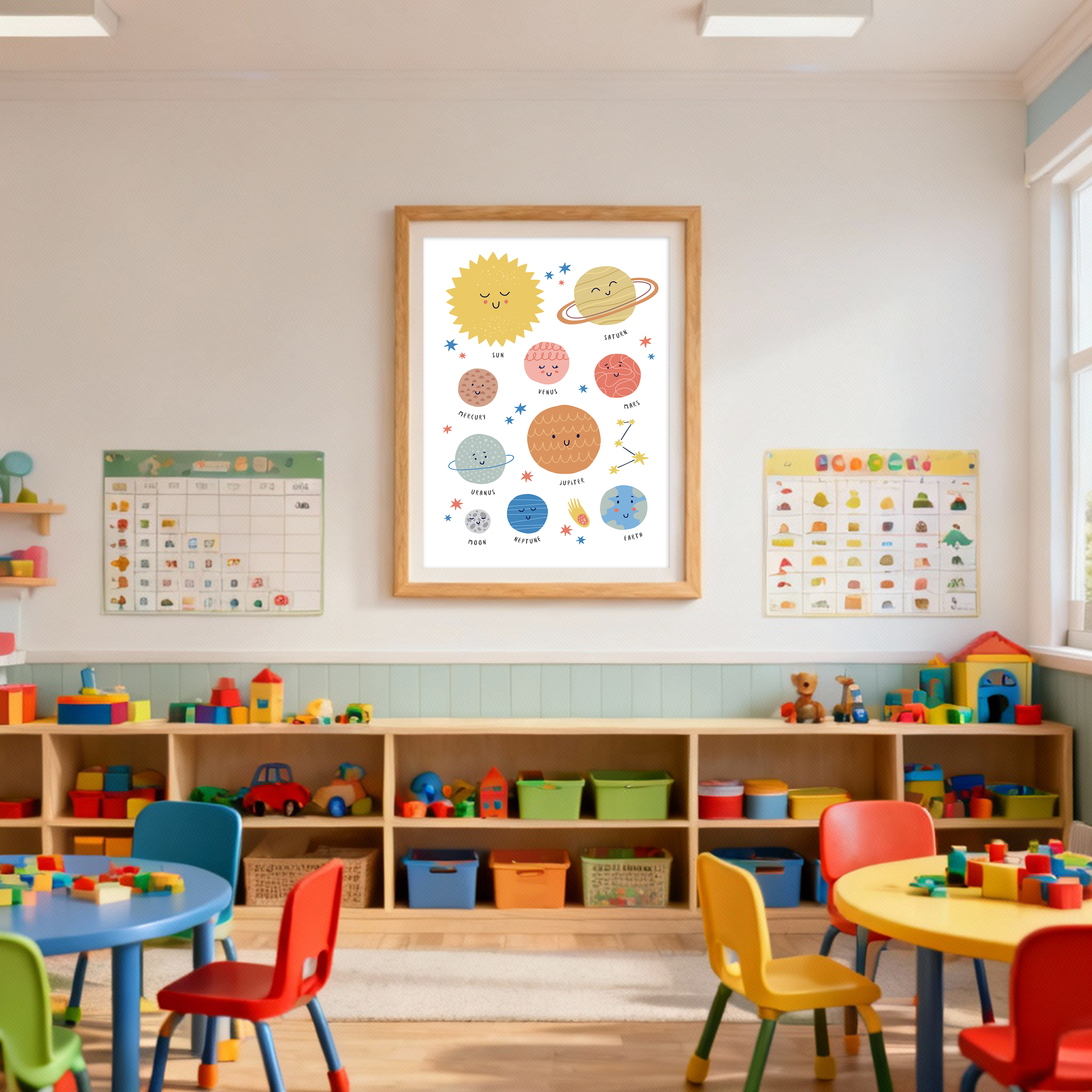 Cute Solar System Illustration