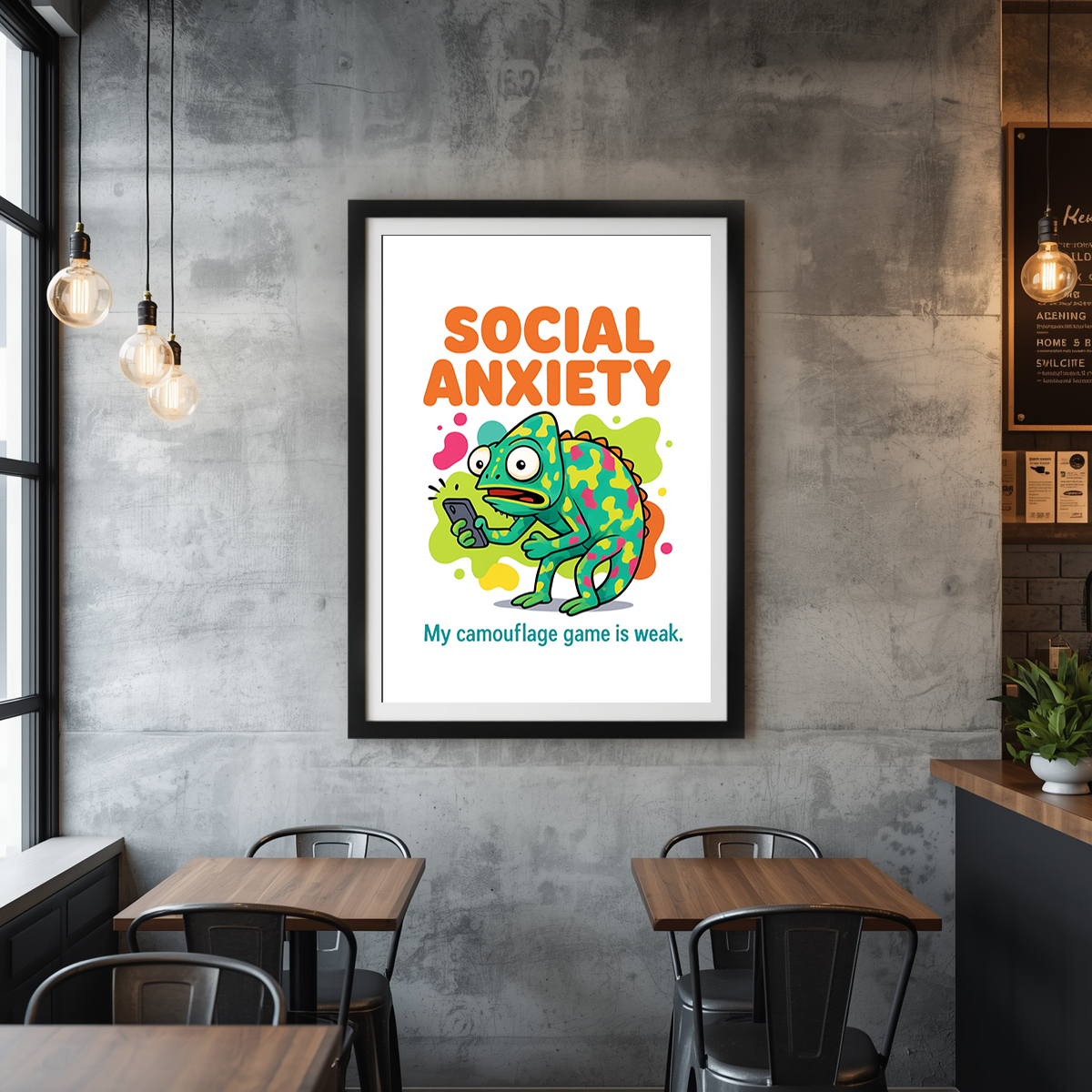 Social Anxiety – Chameleon Humorous