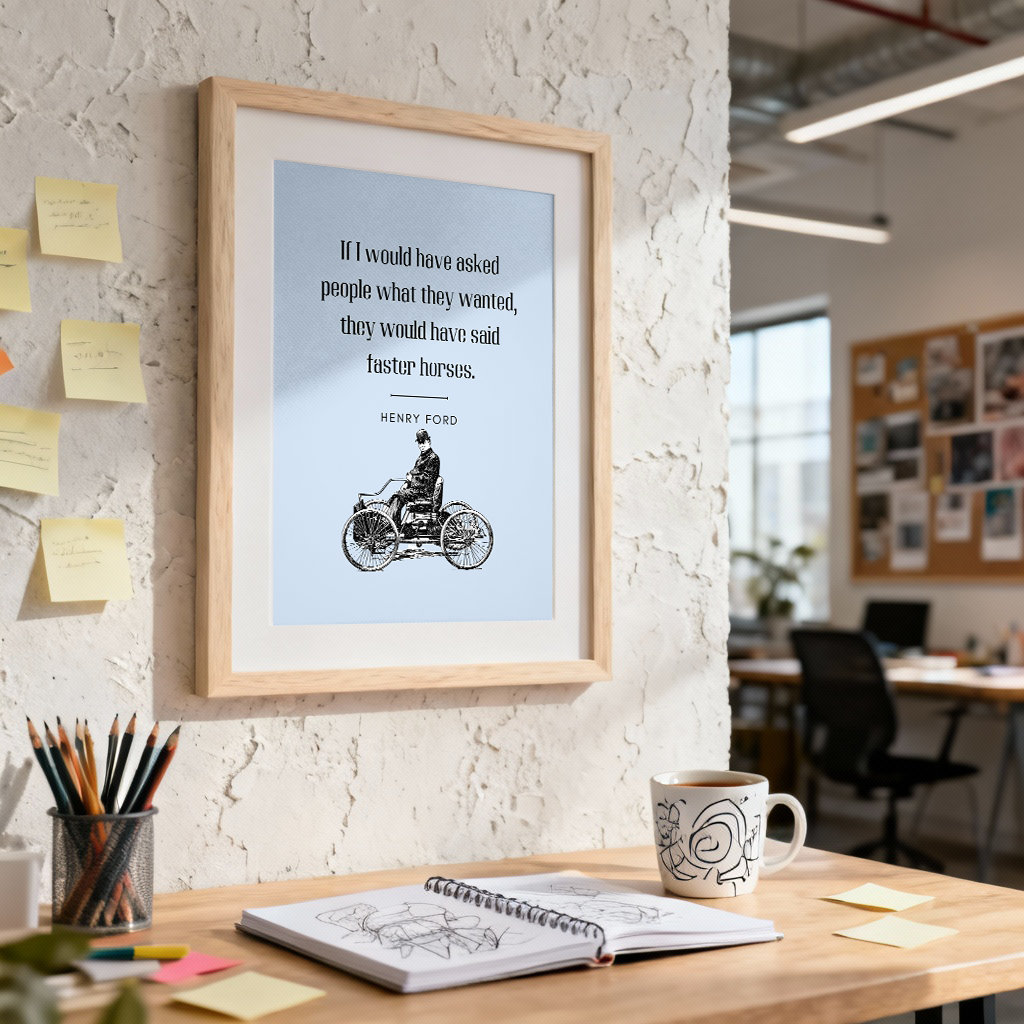 Faster Horses – Henry Ford Quote