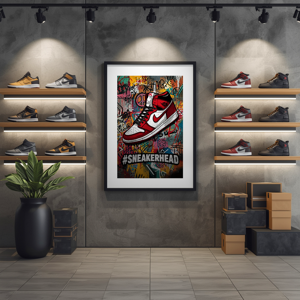 Sneakerhead Graffiti Poster
