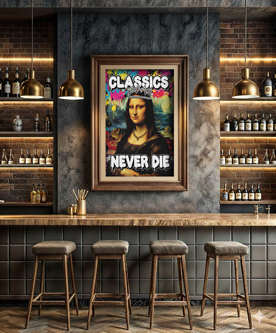 Classics Never Die – Graffiti Mona Lisa