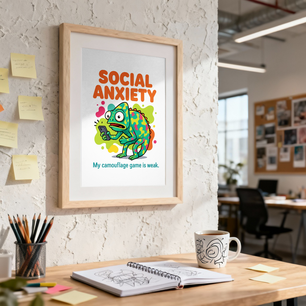 Social Anxiety – Chameleon Humorous
