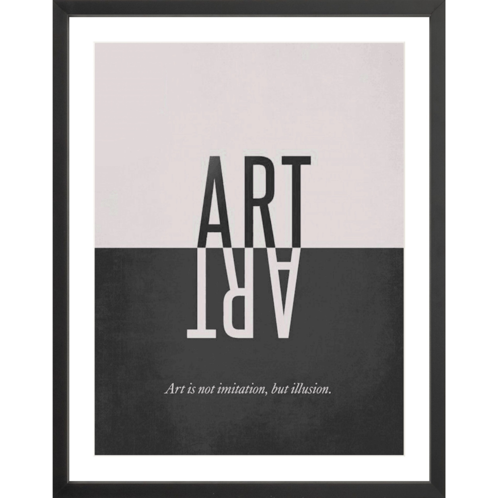 Art & Illusion – Minimal Typographic Wall Art