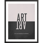 Art & Illusion – Minimal Typographic Wall Art