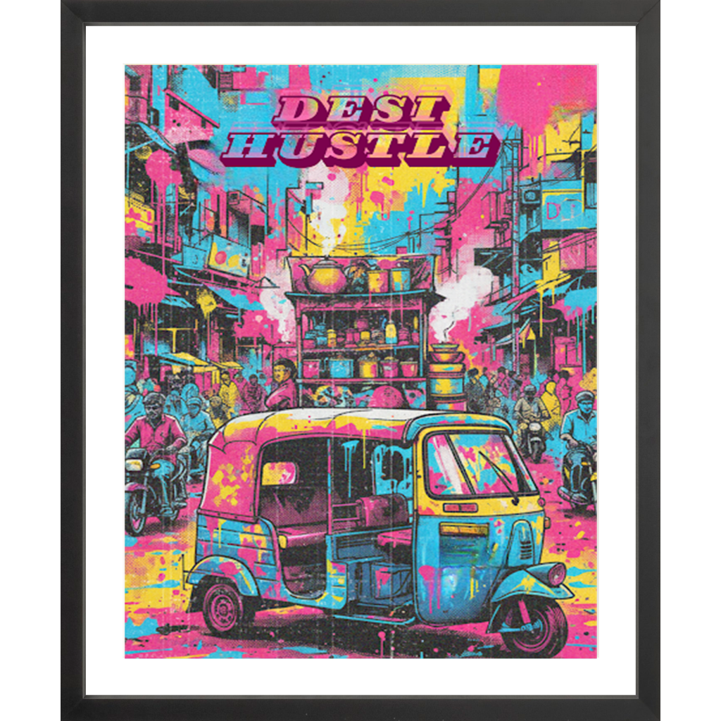 Desi Hustler Auto – Street Style Wall Art