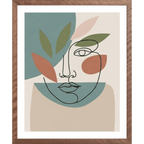 Abstract Face Line Drawing