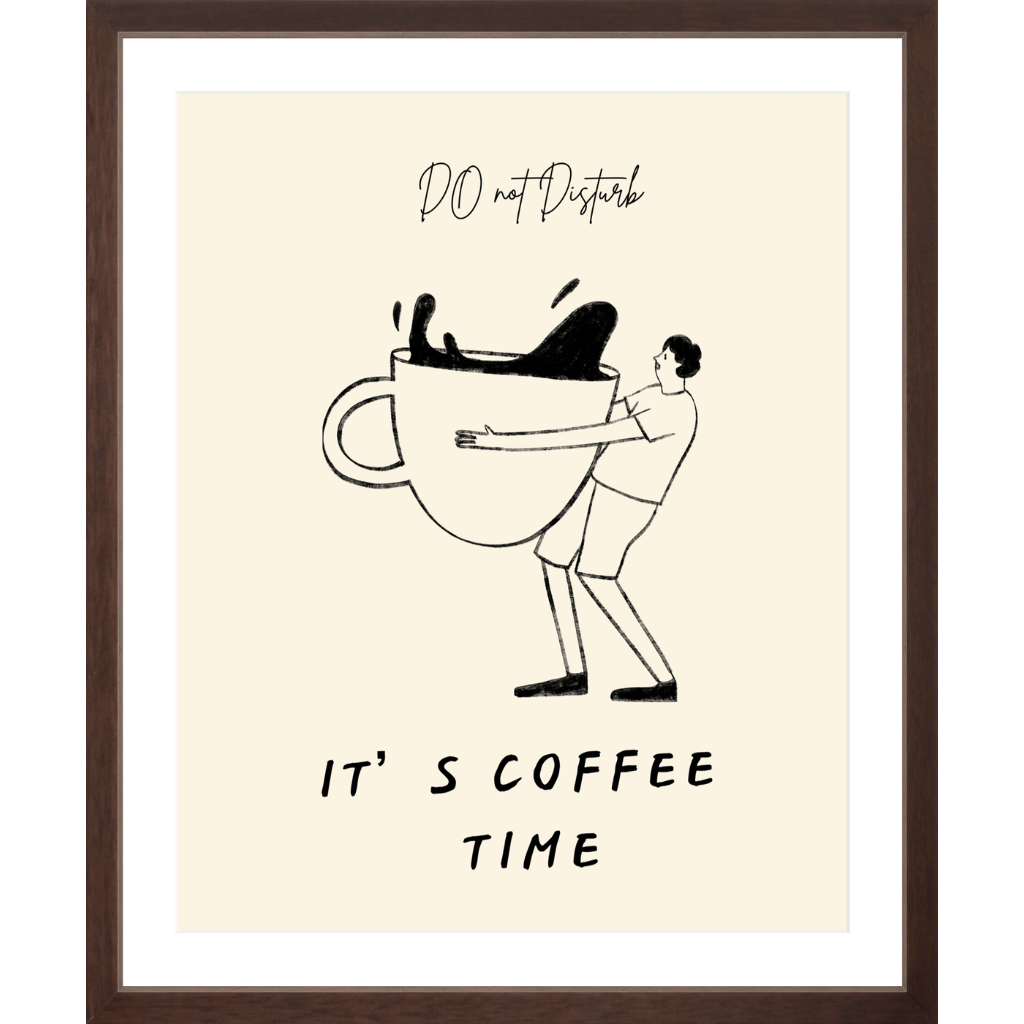 Do Not Disturb – It's Coffee Time (Brown)