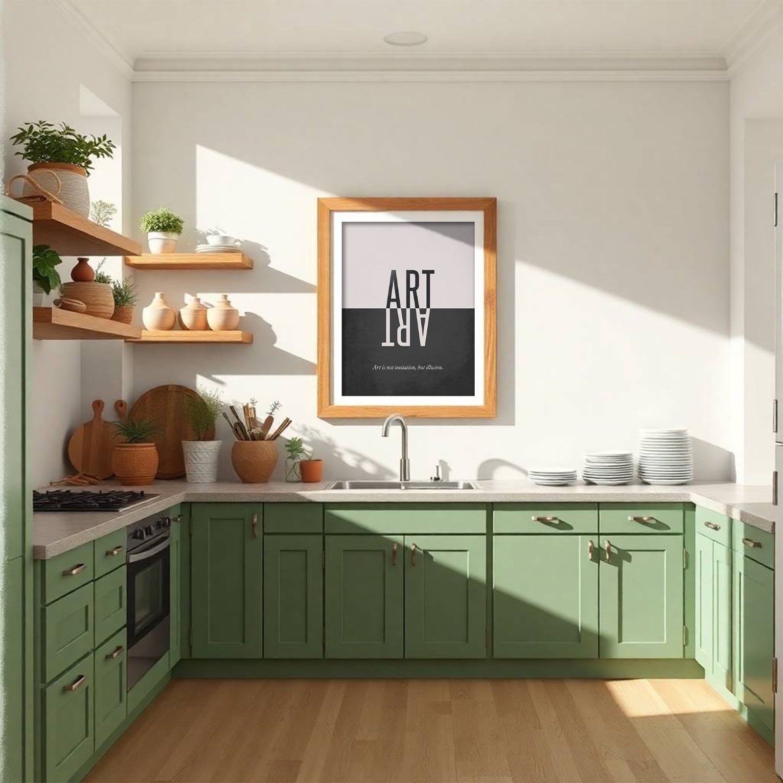 Art & Illusion – Minimal Typographic Wall Art